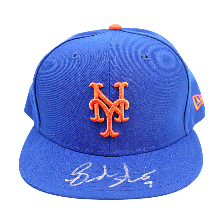 Brandon Nimmo New York Mets Autographed New Era Baseball Hat MLB Auth