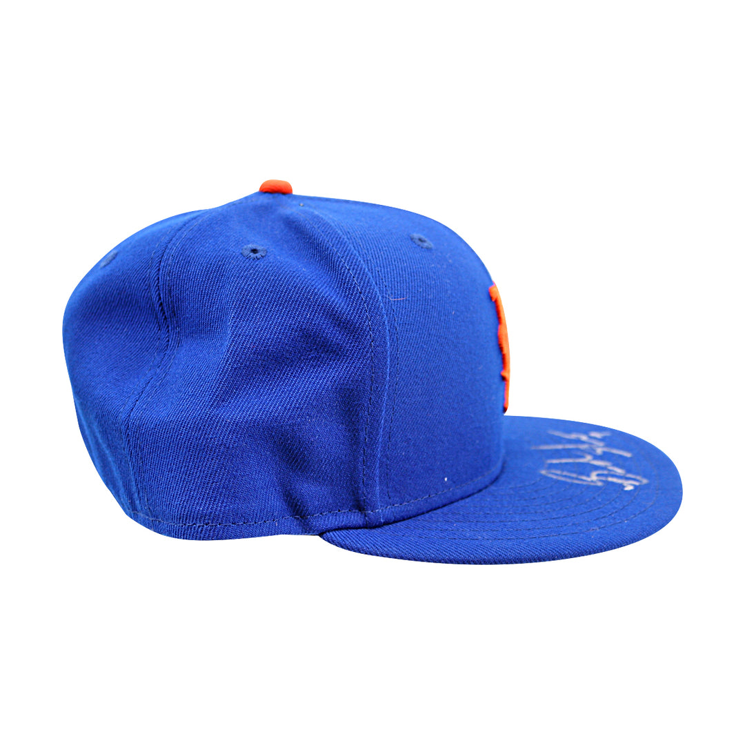 Brandon Nimmo New York Mets Autographed New Era Baseball Hat MLB Auth