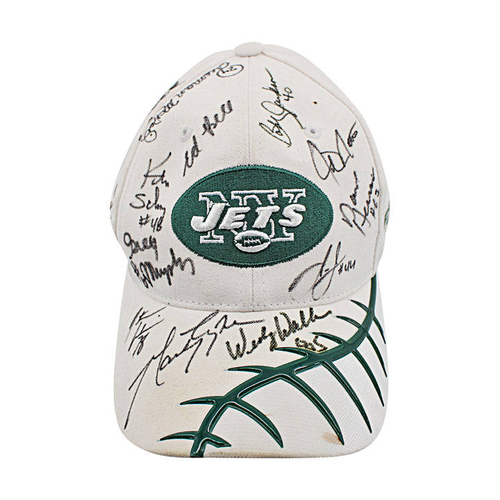 Lyons Walker McNeil New York Jets Team Signed Hat NFL Pro Line JSA COA