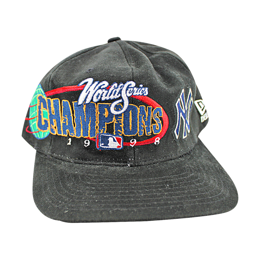 New York Yankees 1998 World Series Champions Adjustable Black New Era Hat