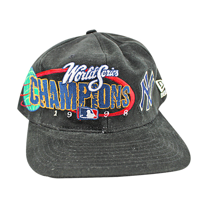 New York Yankees 1998 World Series Champions Adjustable Black New Era Hat