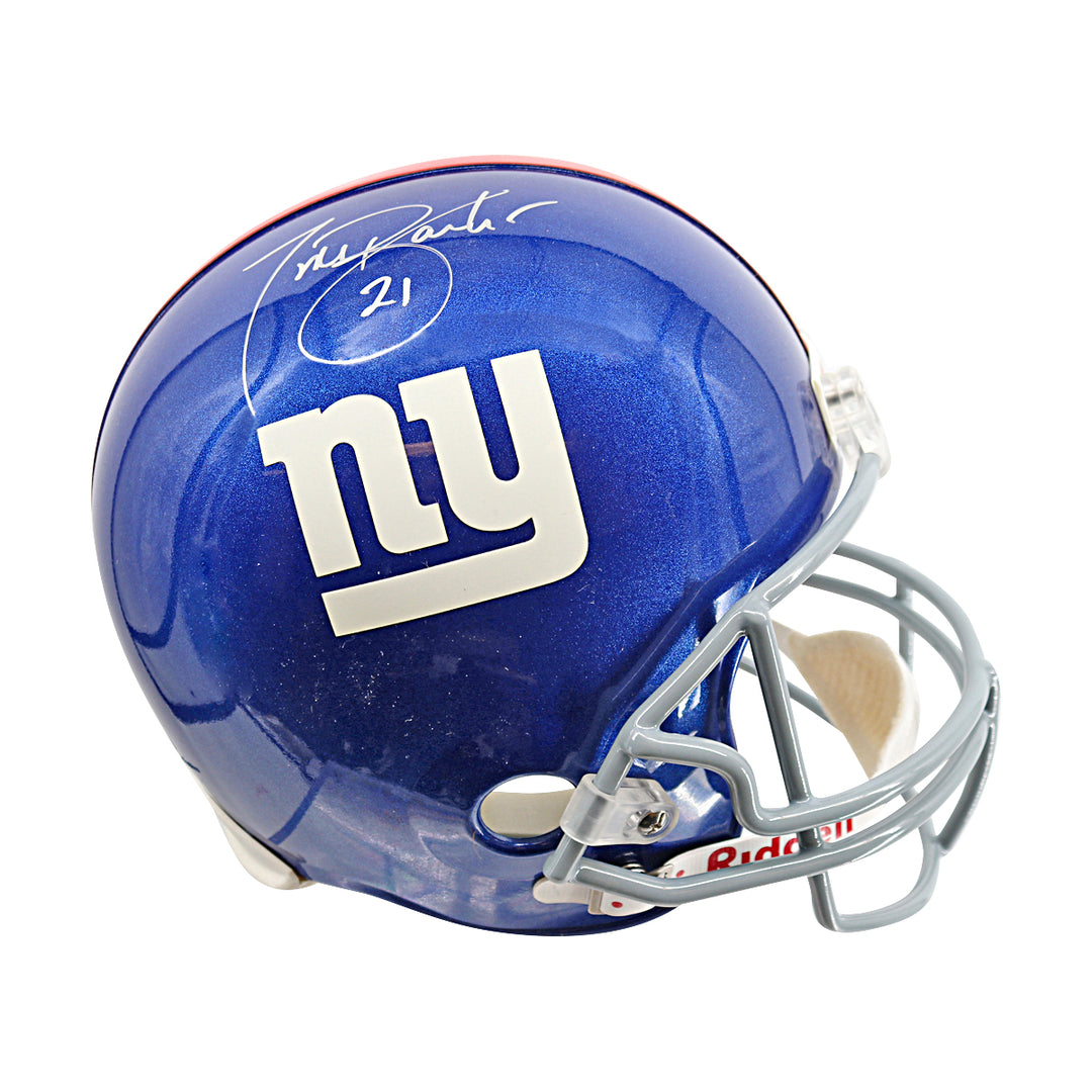 Tiki Barber New York Giants Autographed Authentic Proline VSR-4 Helmet Steiner Holo Only