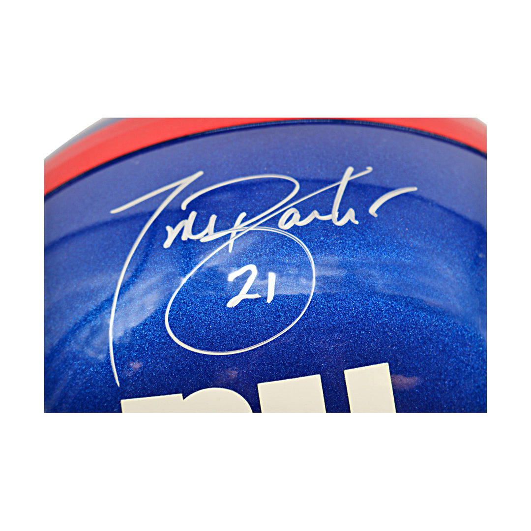 Tiki Barber New York Giants Autographed Authentic Proline VSR-4 Helmet Steiner Holo Only