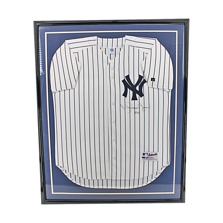 Mariano Rivera New York Yankees Autographed Framed Russell Authentic Jersey Steiner Holo Only