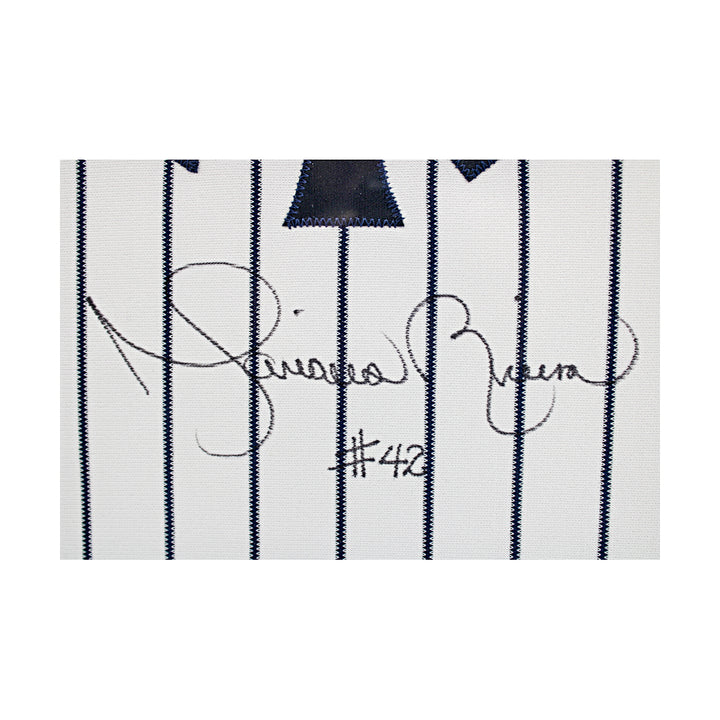 Mariano Rivera New York Yankees Autographed Framed Russell Authentic Jersey Steiner Holo Only