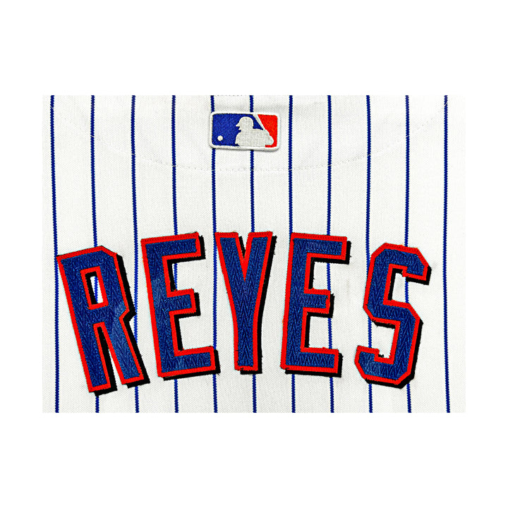 Jose Reyes New York Mets Autographed Framed White Jersey JSA COA 28.5x36.5