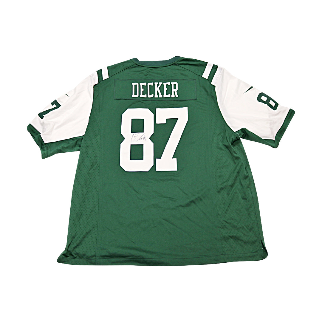 Eric Decker New York Jets Autographed Green Nike Jersey NY Jets COA