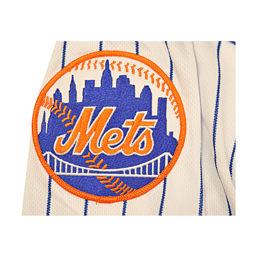 Carlos Carrasco New York Mets Autographed White Pinstripe Nike Authentic Jersey MLB Auth