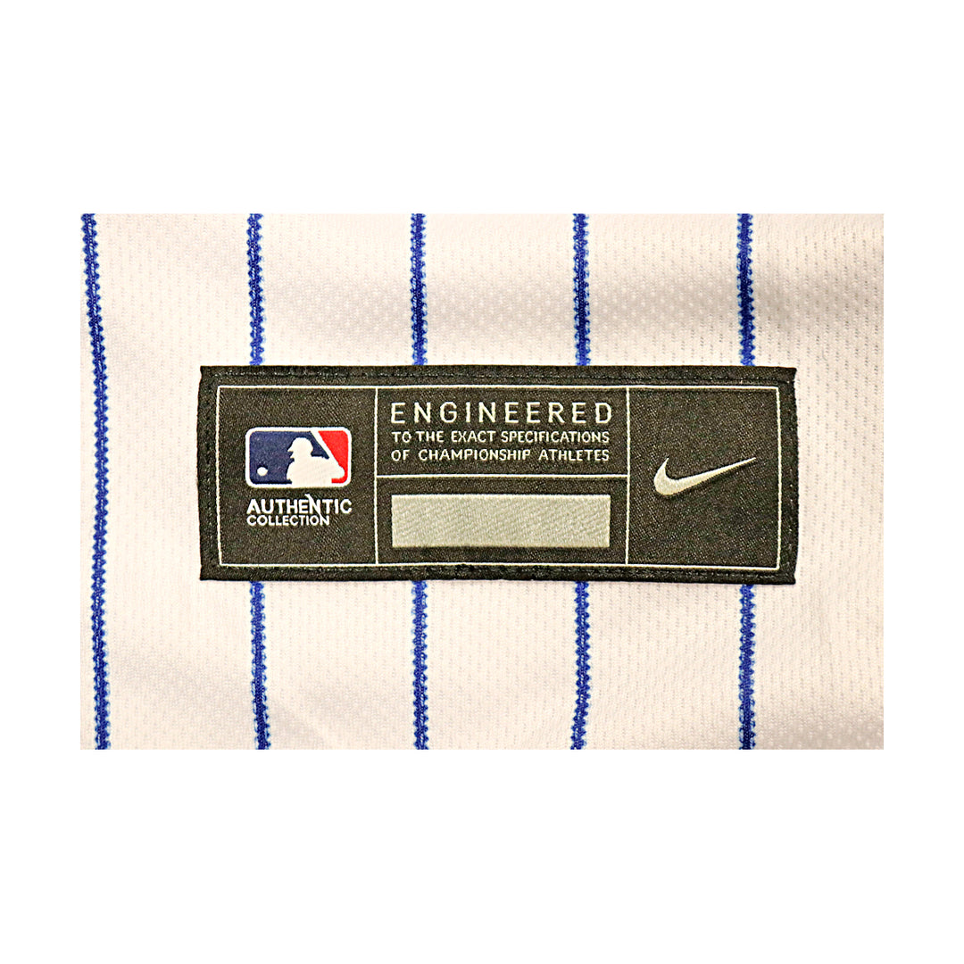 Carlos Carrasco New York Mets Autographed White Pinstripe Nike Authentic Jersey MLB Auth