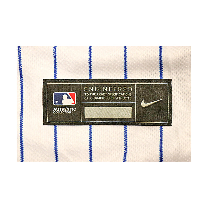 Carlos Carrasco New York Mets Autographed White Pinstripe Nike Authentic Jersey MLB Auth