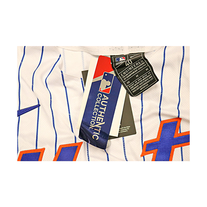 Carlos Carrasco New York Mets Autographed White Pinstripe Nike Authentic Jersey MLB Auth