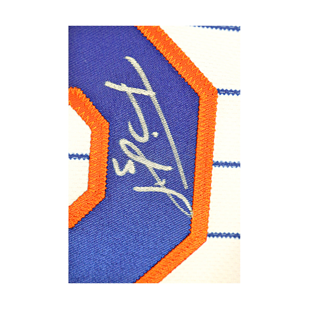 Tomas Nido New York Mets Autographed White Pinstripe Nike Authentic Jersey MLB Auth