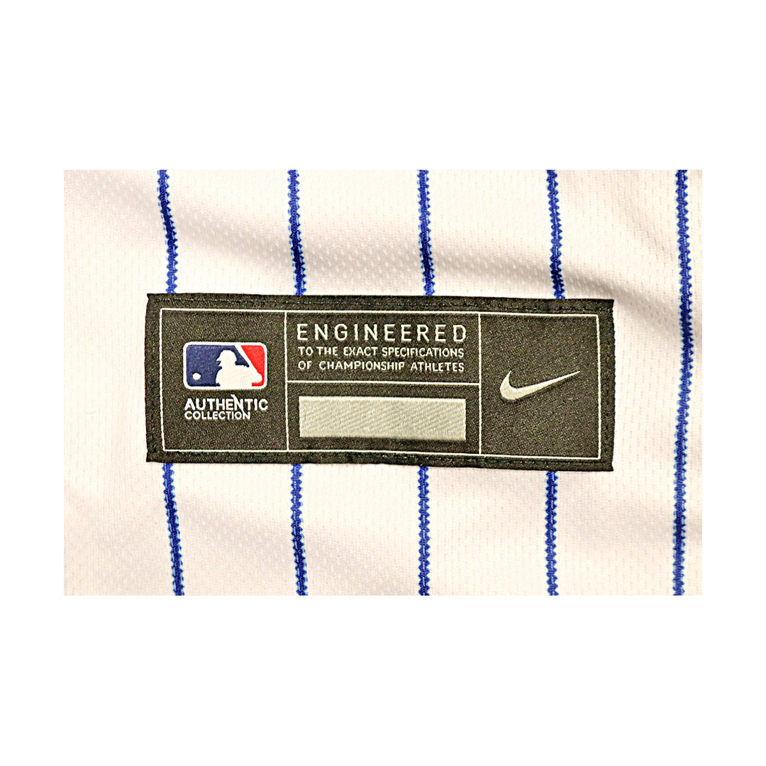 Tomas Nido New York Mets Autographed White Pinstripe Nike Authentic Jersey MLB Auth