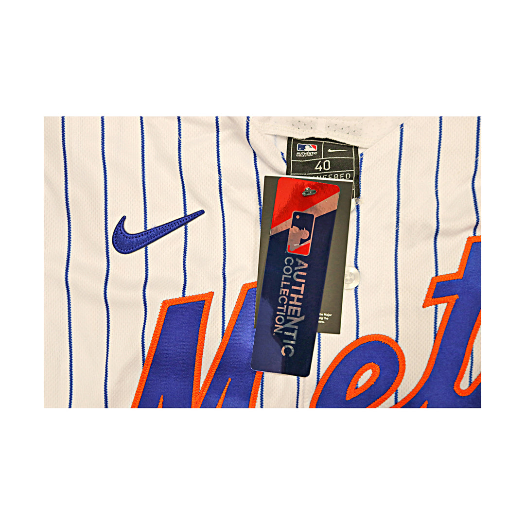 Taijuan Walker New York Mets Autographed White Pinstripe Nike Authentic Jersey MLB Auth