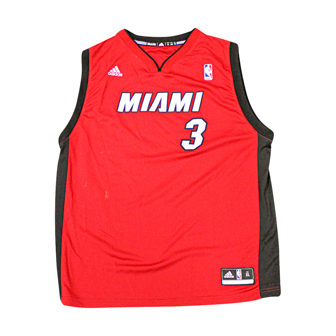 Dwyane Wade Miami Heat Autographed Red Adidas Jersey JSA COA