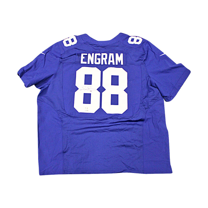 Evan Engram New York Giants Autographed Blue Nike Authentic Jersey JSA COA