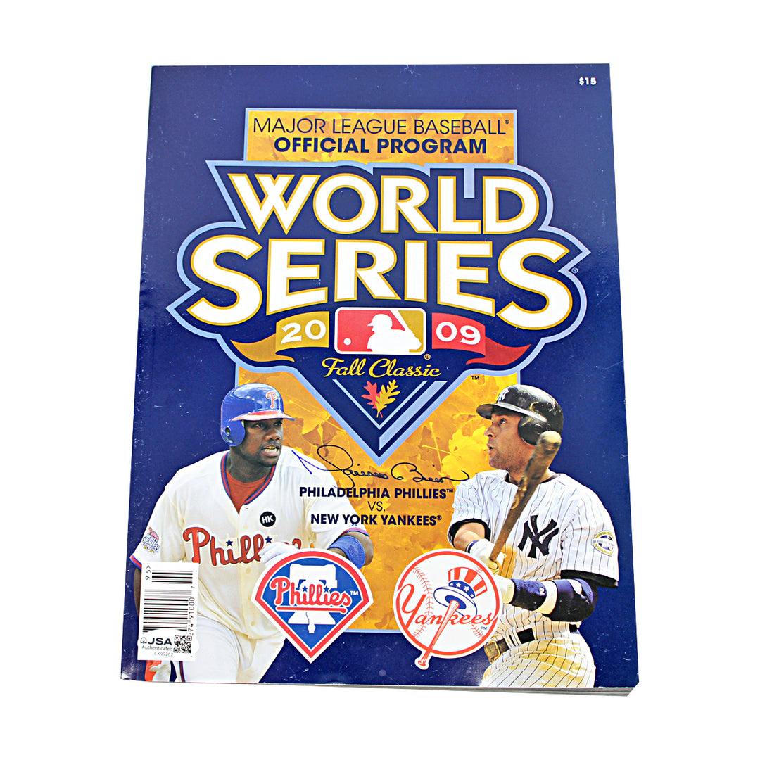 Mariano Rivera New York Yankees Autographed 2009 World Series Program