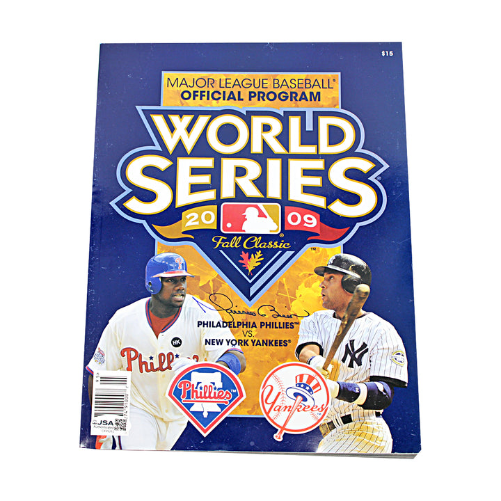 Mariano Rivera New York Yankees Autographed 2009 World Series Program