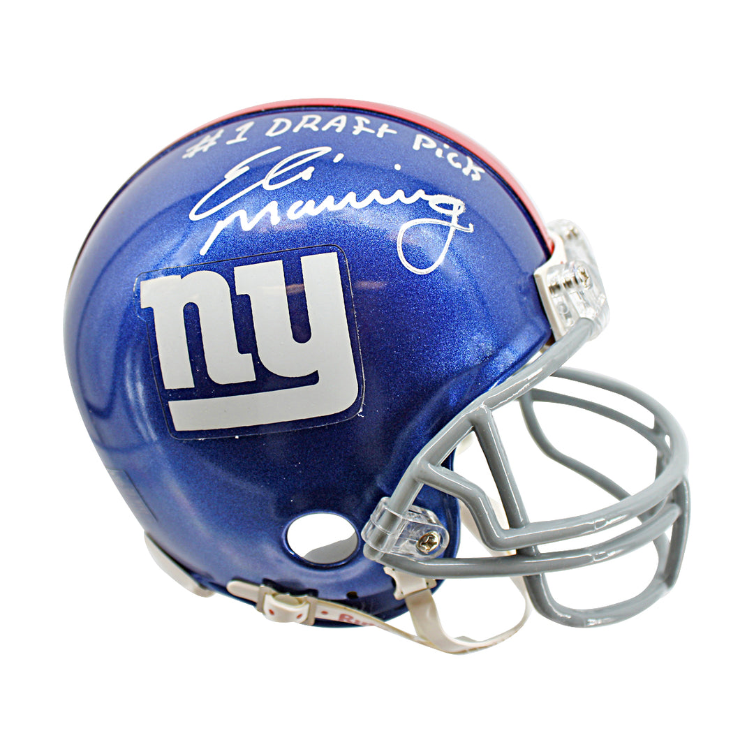 Eli Manning New York Giants Autographed Inscribed Mini Helmet Steiner COA
