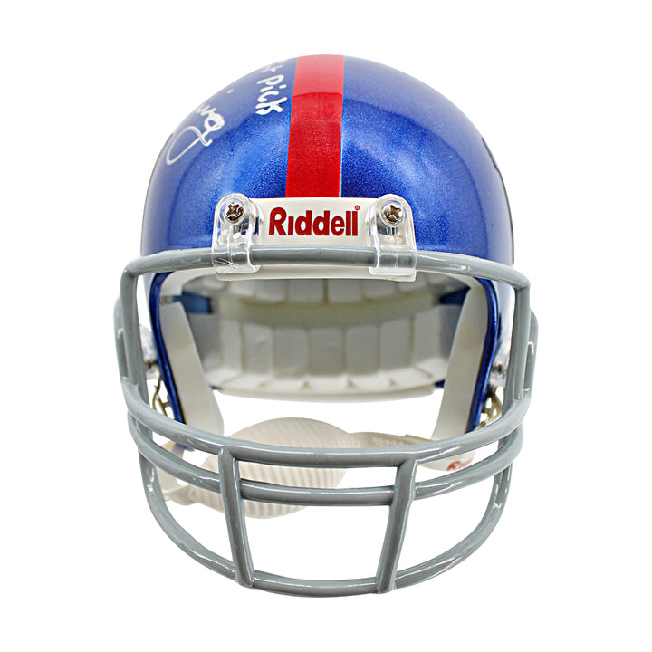 Eli Manning New York Giants Autographed Inscribed Mini Helmet Steiner COA