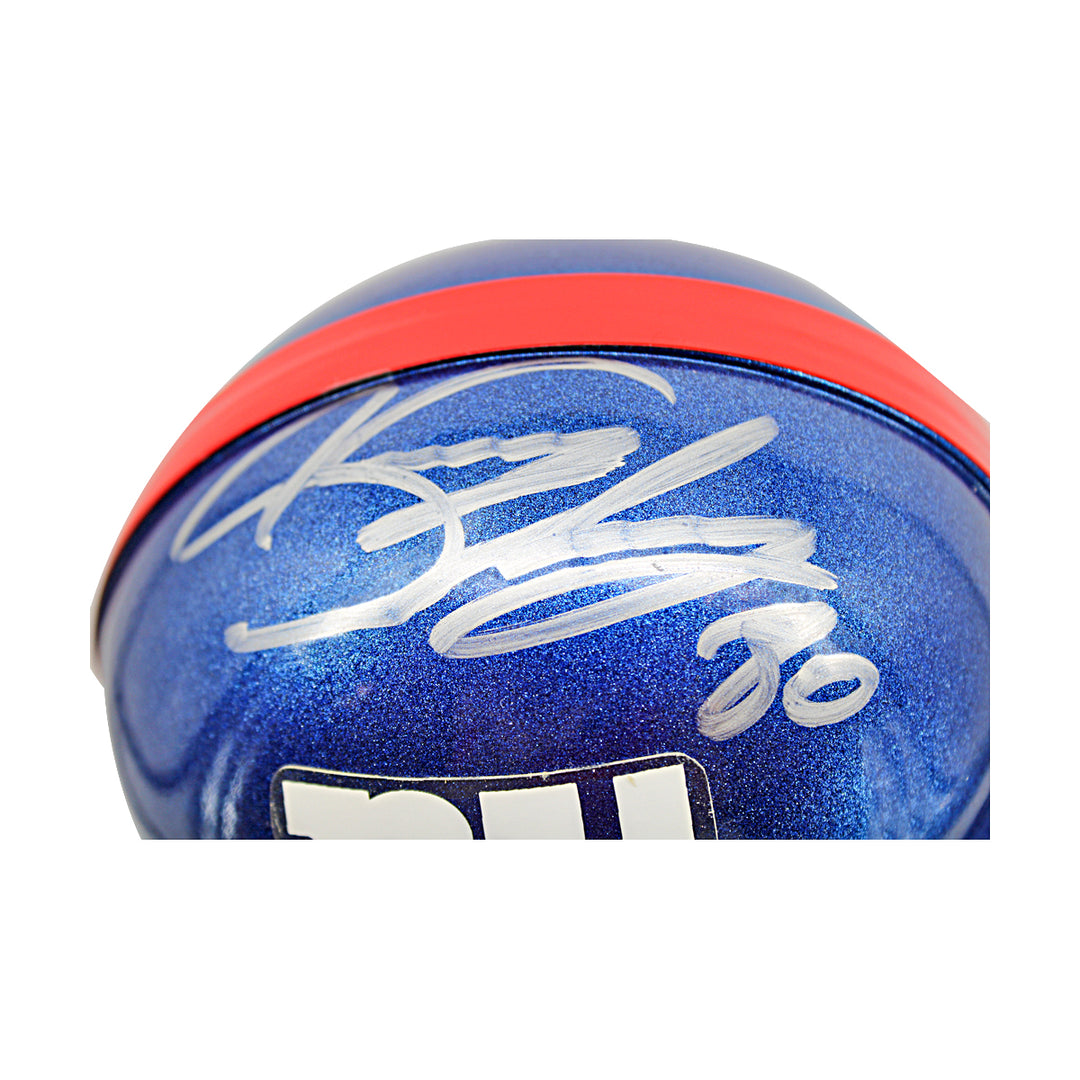 Jeremy Shockey New York Giants Autographed Mini Helmet Steiner COA
