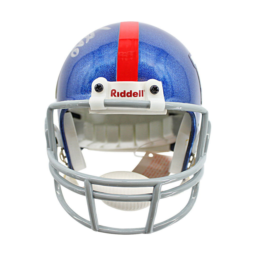 Jeremy Shockey New York Giants Autographed Mini Helmet Steiner COA