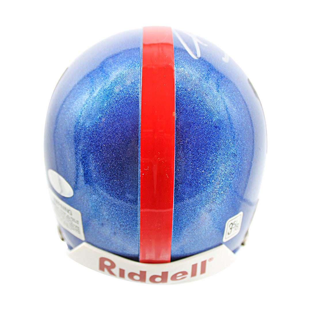 Jeremy Shockey New York Giants Autographed Mini Helmet Steiner COA