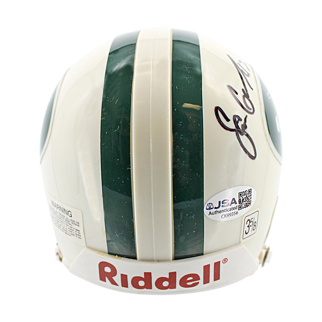 Sam Garnes New York Jets Autographed Mini Helmet JSA COA