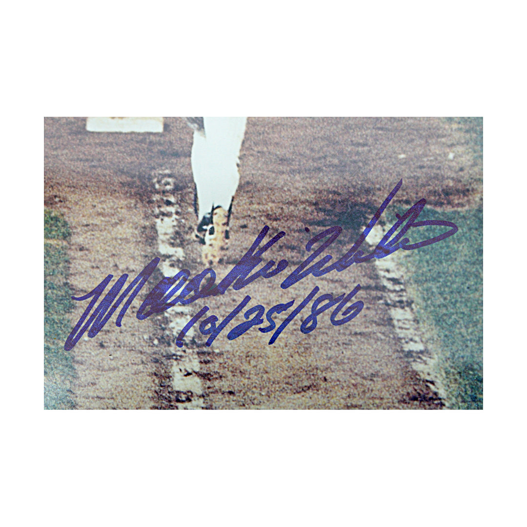 Mookie Wilson Bill Buckner New York Mets Autographed Framed Inscribed 8x10 Photo Steiner Holo Only
