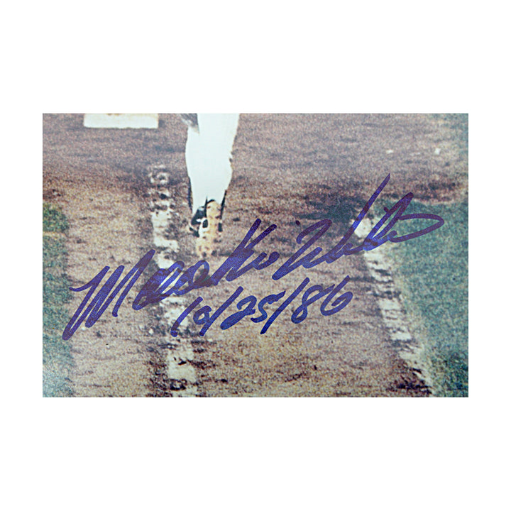Mookie Wilson Bill Buckner New York Mets Autographed Framed Inscribed 8x10 Photo Steiner Holo Only