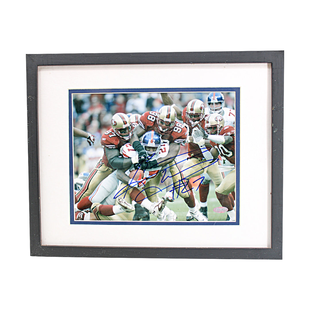 Brandon Jacobs Autographed Framed 8x10 Photo Steiner COA