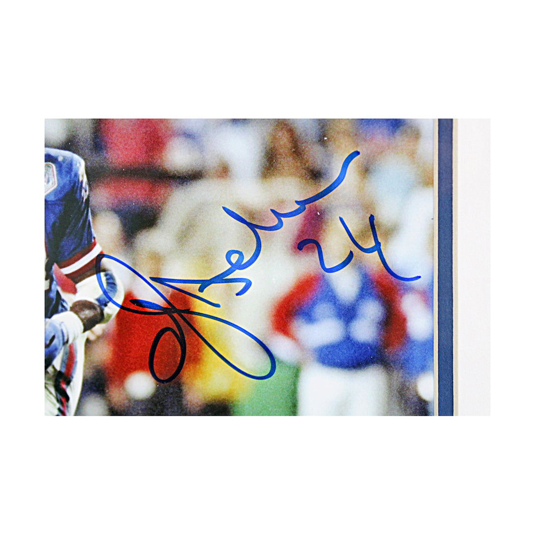 OJ Anderson New York Giants Autographed Framed 8x10 Photo Steiner COA