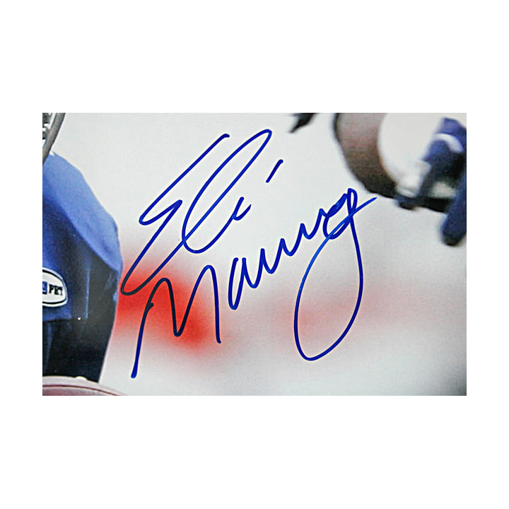 Eli Manning New York Giants Autographed Framed 16x20 Photo Steiner COA