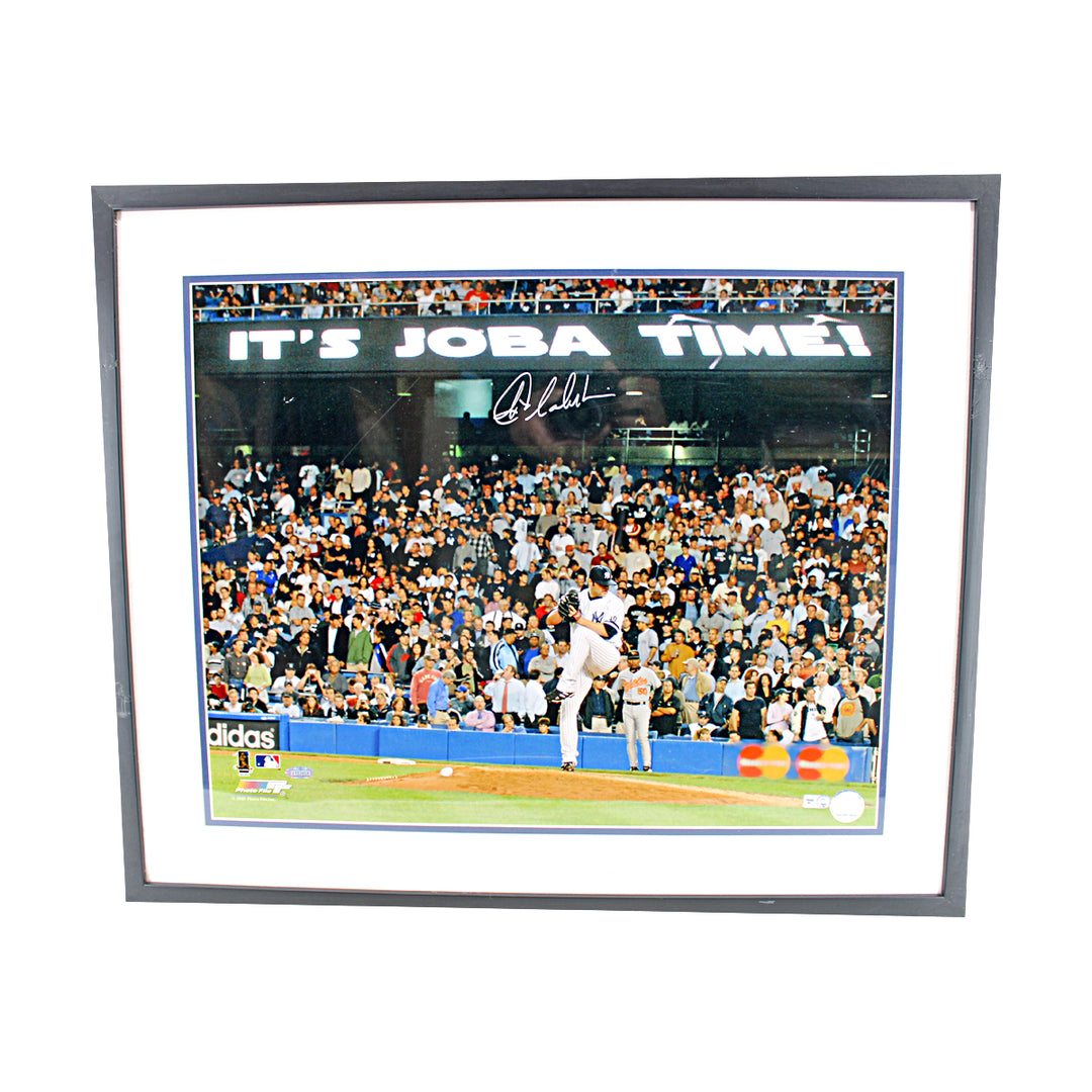 Joba Chamberlain Yankees Autographed Framed 16x20 Photo MLB / Steiner COA -2