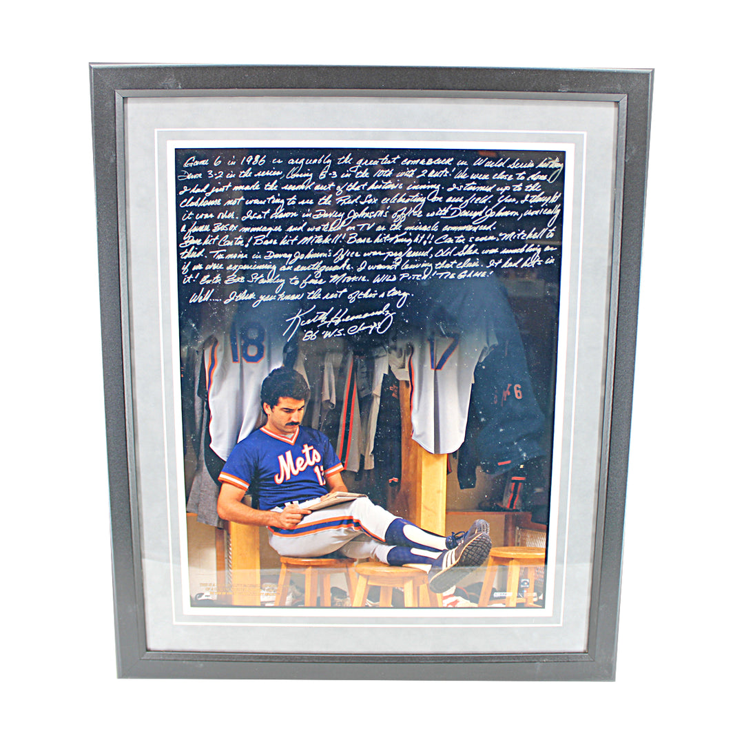 Keith Hernandez New York Mets Framed Facsimile Auto 16x20 Photo