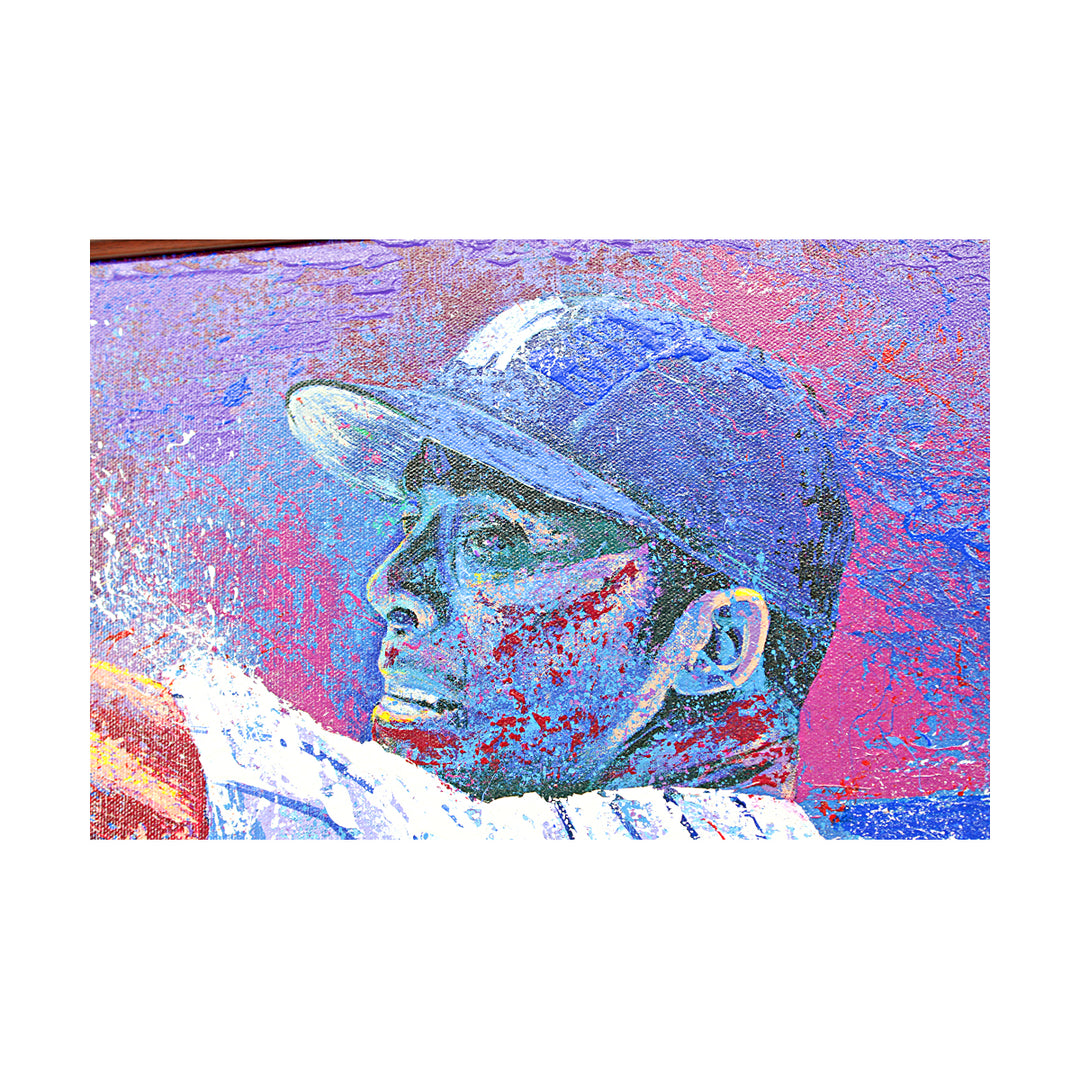 Mariano Rivera New York Yankees Autographed Framed Inscribed Bill Lopa Canvas AROC 28/42 Steiner Holo Only