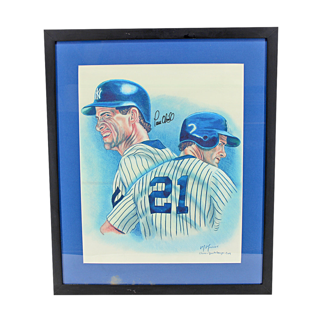 Paul O'Neill New York Yankees Autographed Framed 16x20 Mullins Lithograph JSA COA