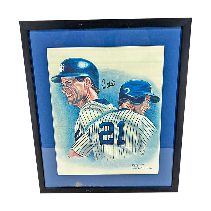 Paul O'Neill New York Yankees Autographed Framed 16x20 Mullins Lithograph JSA COA