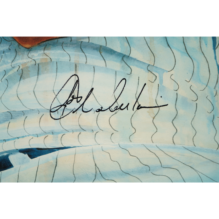 Joba Chamberlain New York Yankees Autographed Framed Litho 14x26 37/50 JSA COA