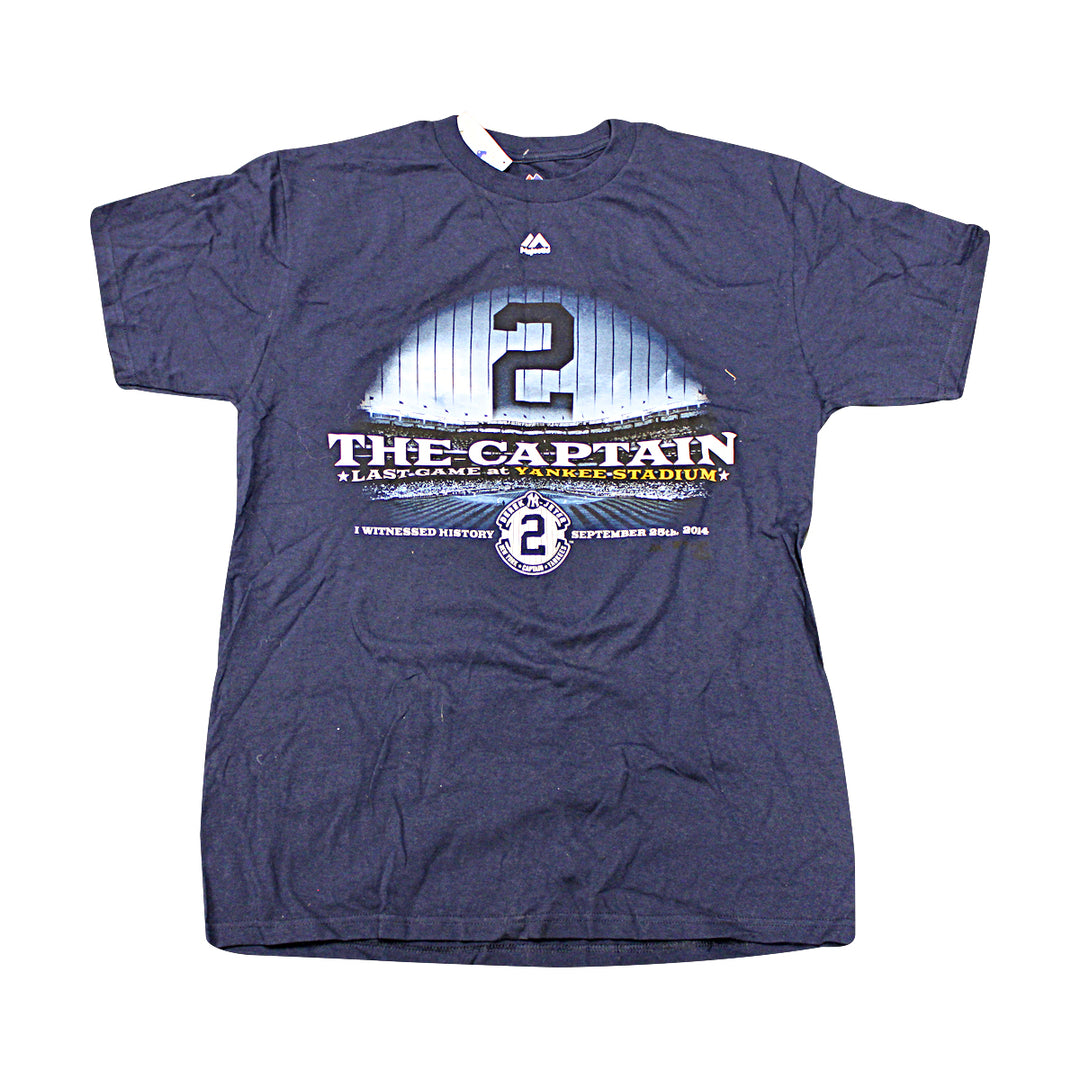 Derek Jeter New York Yankees Last Game At Yankee Stadium Shirt Size M