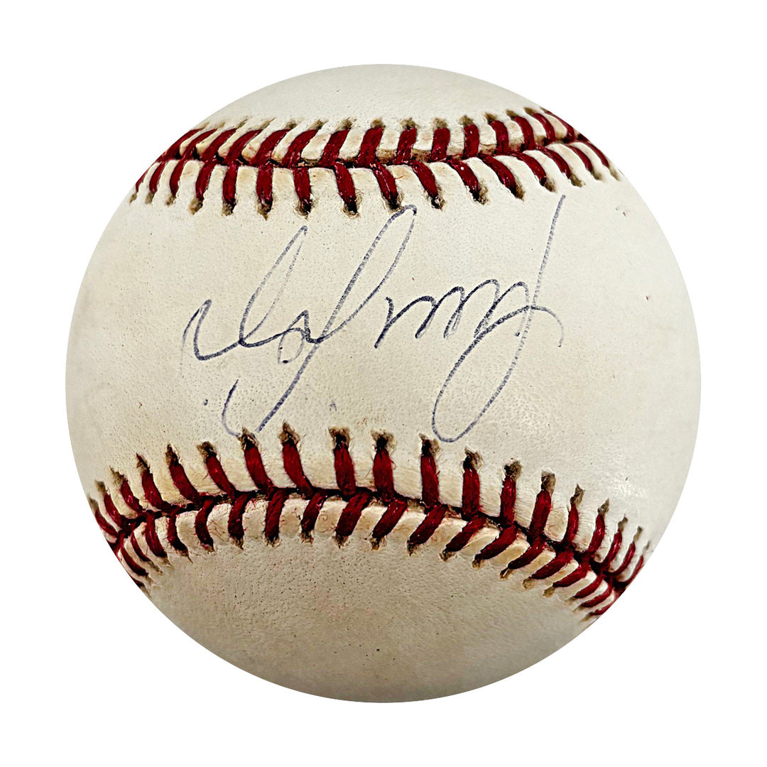 Luis Sojo New York Yankees Autographed OMLB Baseball Steiner Holo Only