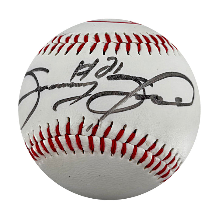 Sammy Sosa Cubs Autographed Yankees Logo Baseball JSA COA