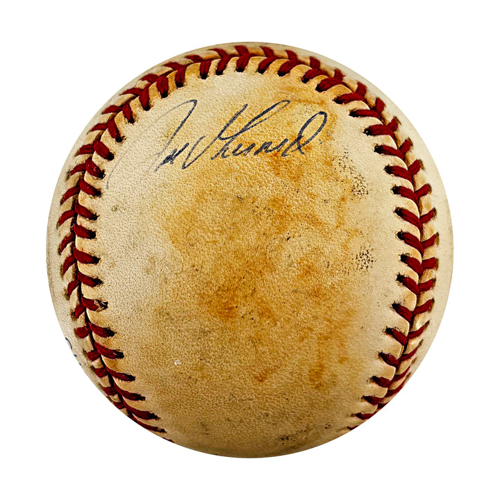 David Cone Joe Girardi Yankees Autographed Inscribed OAL Baseball JSA COA