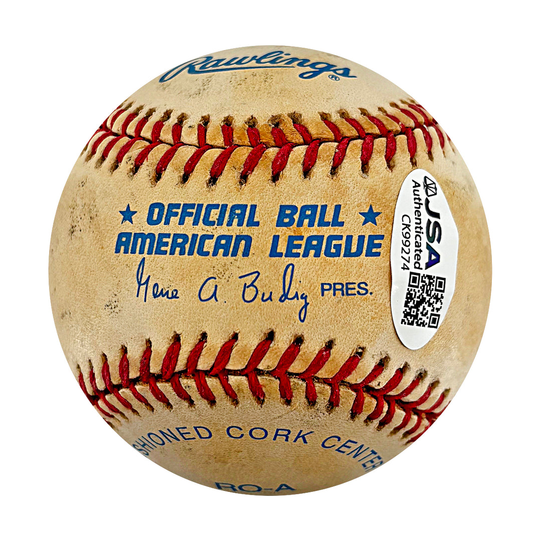David Cone Joe Girardi Yankees Autographed Inscribed OAL Baseball JSA COA