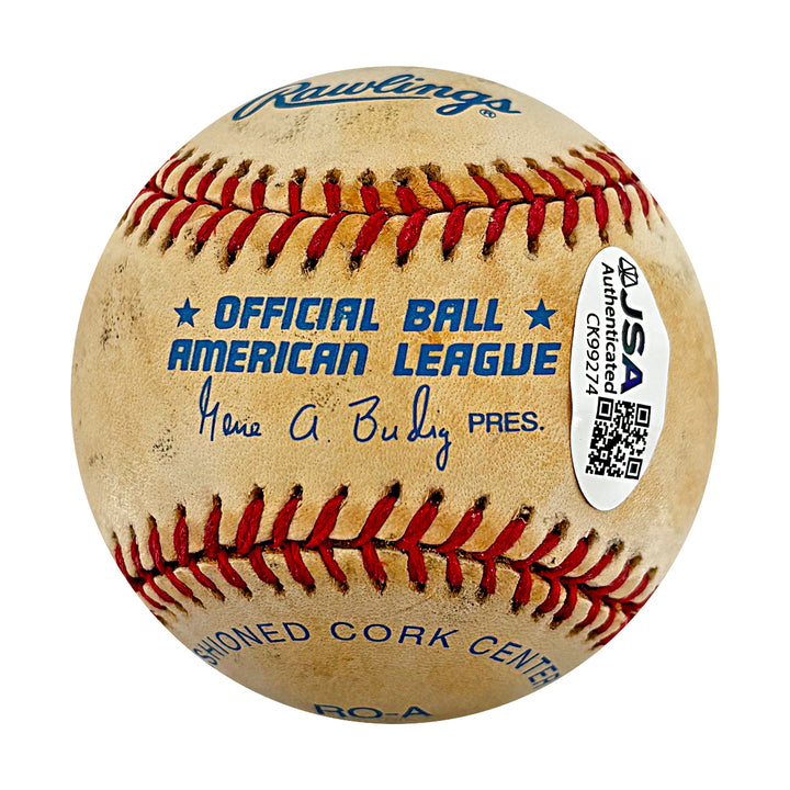David Cone Joe Girardi Yankees Autographed Inscribed OAL Baseball JSA COA