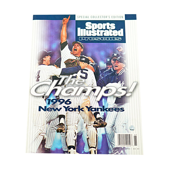 Jeter Berra Rivera New York Yankees Multi Signed 1996 Sports Illustrated Magazine 36 Autos JSA LOA