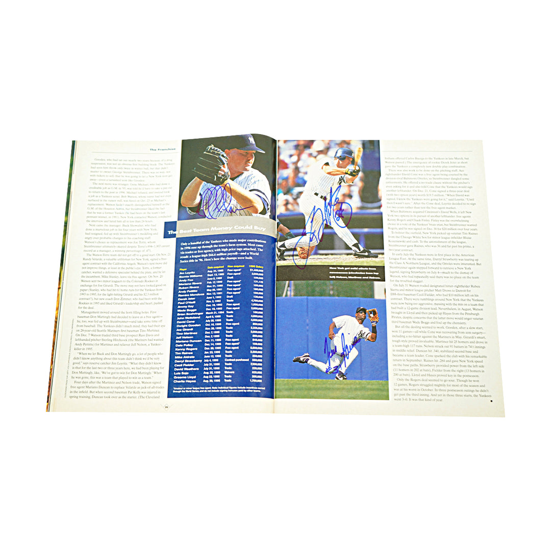 Jeter Berra Rivera New York Yankees Multi Signed 1996 Sports Illustrated Magazine 36 Autos JSA LOA