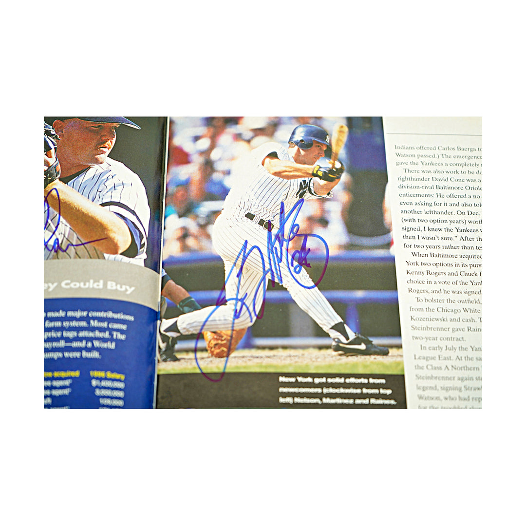 Jeter Berra Rivera New York Yankees Multi Signed 1996 Sports Illustrated Magazine 36 Autos JSA LOA