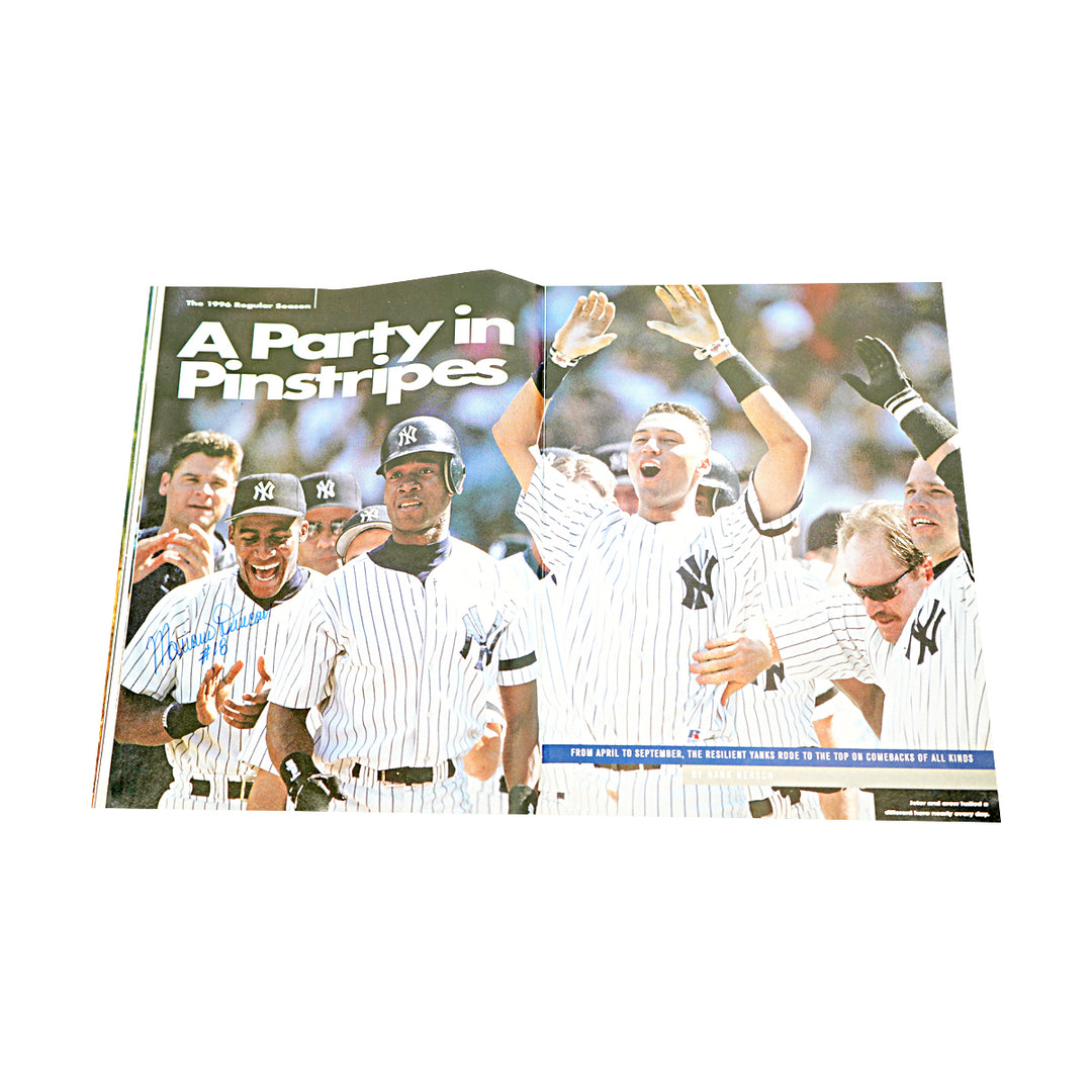 Jeter Berra Rivera New York Yankees Multi Signed 1996 Sports Illustrated Magazine 36 Autos JSA LOA