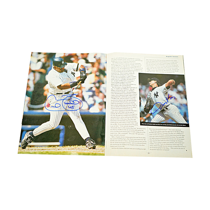 Jeter Berra Rivera New York Yankees Multi Signed 1996 Sports Illustrated Magazine 36 Autos JSA LOA